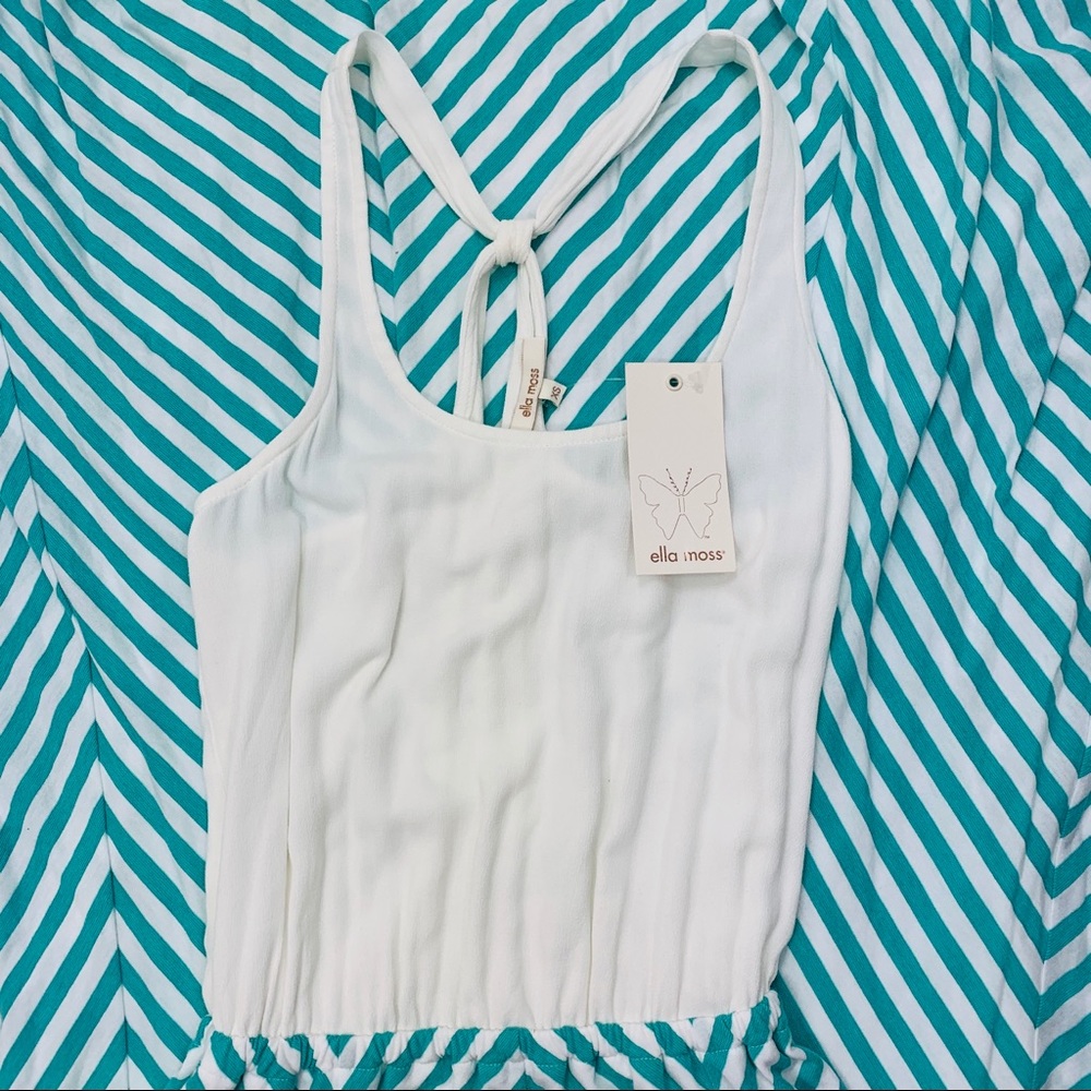 Ella Moss | Lila Stripe Skirt Maxi in Jade - Picture 4 of 8